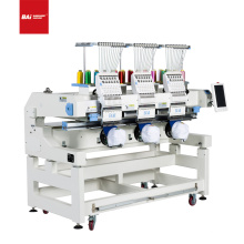 BAI High speed three heads 12 needles hat t-shirt computerized embroidery machine with good price